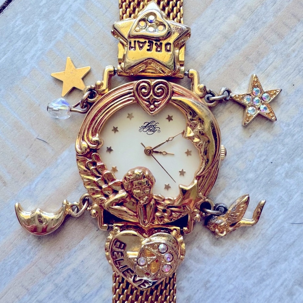 Vintage Kirks Folly Angel Time 15th anniversary ladies Watch